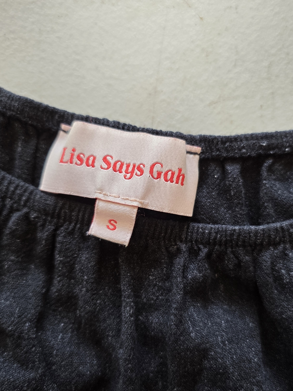 Lisa Says Gah Black Linen Blend Tiered Midi Maxi Dress Puff Sleeve S Small - Picture 6 of 9